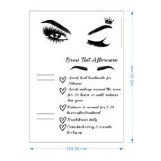 SHEIN pcs Brow Tint Aftercare Cards  Eyebrow Tint  Salon Aftercare Cards  Brow Tint Instructions  Aftercare Cards  Beautician Aftercare Cards cm