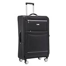 DK Luggage Starlite Lightweight WLS08 Large 28" Suitcases 4 Wheel Spinner Black