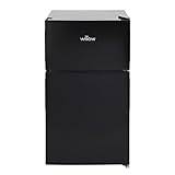 Willow WB50UCFF Under Counter Fridge Freezer, 2-Door, 4* Freezer Rating, 86L Capacity, Adjustable Thermostat, Low Noise Level, 2 Years Manufacturer’s Warranty (Black) [Energy Class F]