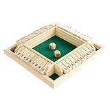 Eelogoo Shut The Box Dice Game | Wooden Math Games - Tabletop Games, 2-4 Player, Enhances Math and Decision-Making Skills for Learning Addition, Providing Entertainment