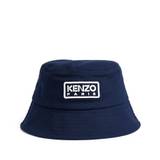 Kenzo Kids Cotton Logo Bucket Hat - navy - 56