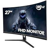 CRUA 27" 144hz/165HZ Curved Gaming Monitor, Full HD 1080P 1800R Frameless Computer Monitor, 1ms GTG with FreeSync, Low Motion Blur, Eye Care