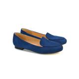 Quincy Slip On Low Heel Back to School Shoes Pumps Loafers in Navy