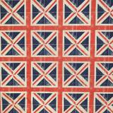 Union Jack - Cotton Rich Linen Look Fabric - All Over Design