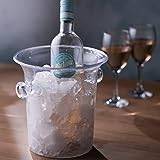 Ultimate Champagne Wine Ice Bucket 3.5 Litre Bottle Cooler Chiller UK Made (Clear)