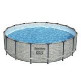 Bestway 16ft x 48in Steel Pro Max Pool Set Above Ground Swimming Pool - BW5619E