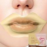 10 pieces of collagen crystal lip mask can nourish, moisturize, protect lips, resist aging, exfoliate and prevent chapped skin (honey flavor).