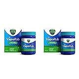 Vicks VapoRub 100 gr, Relief of Cough Cold & Flu Like Symptoms, Relieves 4 Cold Symptoms: Nasal Catarrh, Nasal Congestion, Cough & Sore Throat (Pack of 2)