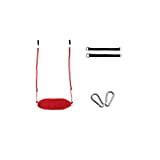 Hammocks Outdoor, Swing Hammock Wood Plastic Durable Household S In/outdoor Swing Chair Baby Portable Nylon Rope Nets (Red)