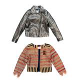 IKKS Girls Faux Leather Jacket And Scotch R'Belle Blazer Size 6 Years