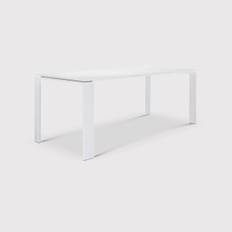 Kartell Four Outdoor Dining Table 223X79, White Metal | W223cm | Barker & Stonehouse