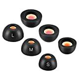 Memory Foam Eartips Compatible with JBL Tune 125TWS 135TWS 215 230NC 130NC Vibe 100 200TWS & Soundcore by Anker Life A1 A2 P2 Mini P3 A3i VR P10 Space A40 Earbuds Earpad by TENNMAK
