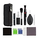 Camera Cleaning Kit, SLR Digital Camera Lens Cleaning Protection Kit with Brush, Blower, Cleaning Cloth, Lens Cleaning Pen, Dust Removal Tools and Waterproof Shell