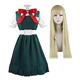 Zhongkaihua Anime Cosplay Costume Nanami ChiaKi/Sonia Nevermind Cosplay Uniform Outfit Full Set Wig Accessories Costumes Halloween Carnival Dress Up Party