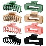 Set of 8 Large Hair Clips, 11 cm, Women's Hair Clips Set, Matte Hair Clip for Thick Hair, Thin Hair, Hair Accessories Can Be Used as a Gift (Set of 6)