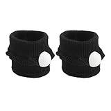 2pcs Acupressure Wristband, Control Appetite Reduce Stress Body Slimming Improve Overall Well Being Nylon Wrist Band for Nausea Relief, Black