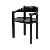 GUBI Daumiller Dining Armchair - Black pine Designer Furniture From Holloways Of Ludlow
