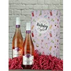 Happy Birthday Zinfandel Rose Wine Duo Gift
