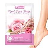 Soft Touch Foot Peel Masque | Nourishing Foot Exfoliator Peeling Masque with Rose,Foot Masque for Dry Cracked Feet, Gentle Foot Spa for Softening the Calluses Honhoha