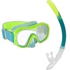Snorkeling Set with Diving Mask & Dry Snorkel,Scuba Diving 180° Panoramic Wide View,Adjustable Head Straps,Easy Breathing with Dry Top Snorkel,Suitable for Men, Women, Ad