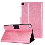 Glittering Powder Leather Tablet Cover Shell for Samsung Galaxy A7 Lite 8.7-inch T220 - Pink