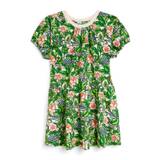 Kenzo Kids Floral Print T-Shirt Dress (2-14 Years) - green - 4 yrs