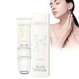 LA.PERSONAL Neck Cream, Natural Neck Firming Cream and Against Wrinkles, Neck Moisturising Cream, Neck Firming Cream for Saggy Skin, Fine Lines, Décolleté with Lift Cooling Roller -2.14 oz/60 g
