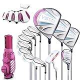 Ladies Golf Clubs Set with Bag, 12 Pieces Professional Women Complete Golf Clubs Set, Beginner's Full Set, Head Covers Pullet Putter Inculded, Right Hand