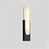 Living Room Background Wall Lamp Simple Bedroom Lamp Corridor Aisle Decoration Wall Light,Modern Wall Sconces (Color : Nero)