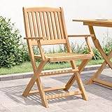 Rantry Folding Garden Chairs 2 pcs 58x54.5x90 cm Solid Wood Acacia, Garden Chairs, Deck Chairs for Garden, Patio, Terrace and Yard, Outdoor Seats Furniture for Home Dining Room