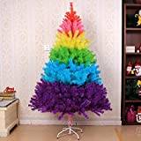 Christmas Tree, 10Ft Rainbow Artificial Christmas Tree, Colorful Christmas Pine Tree With Stand, 2600 Full Spruce Pvc Branch Tips Christmas Garden Porch Decoration (Rainbow 300Cm/10Ft)