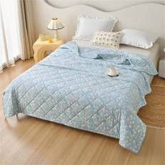 SHEIN PC Thin Quilt Summer Lightweight ComforterMachine WashableLightweight Blanket Comfy BreathableFloral Print