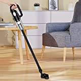 XRSYSM 2022 New Cordless Vacuum Cleaner, Suction Stick Vacuum, Lightweight Stick Vacuum 4 In 1, 12000Pa Rechargeable Vacuum With Powerful Suction For Pet Hair Carpet Hard Floor (Color : BLACK)