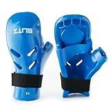 Blitz Dipped Foam Gloves - Blue - Small