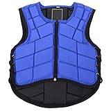 Pilipane Equestrian Vest Foam Padded Safety Horse Riding Protective Gear Body Protector Blue Horse Riding Body Protector(CM)