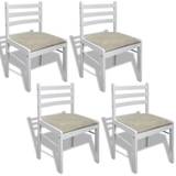4PCS Wooden Dining Chair Kitchen Chair