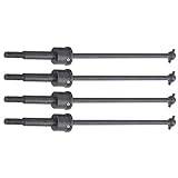 VGEBY RC Drive Shaft, 4pcs Universal Drive Shaft Adjustable Steel Swing Shaft RC Accessory Fit for HSP 94188 1/10 RC Car(black) Model car accessories Model Toys