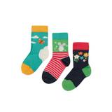 Frugi Daisies / Mouse Little Socks 3 pack - 6-12mths