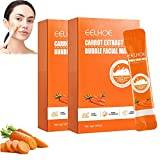 Carrot Bubble Mask, Carrot Pore Purifying Bubble Mask, Carrot Extract Bubble Facial Mask, Carrot Bubble Clarifying Mask, Magical Carrot Bubble Mask for Deep Pore Cleansing (2 Boxes (24pcs))