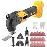 Brushless Oscillating Multi-Tool Compatible with DEWALT 20V Battery, Cordless Oscillating Multi Tools with 8000-20500RPM, 6 Variable Speeds, 3.2°Oscillation Angle, 22x Accessories(no Battery)