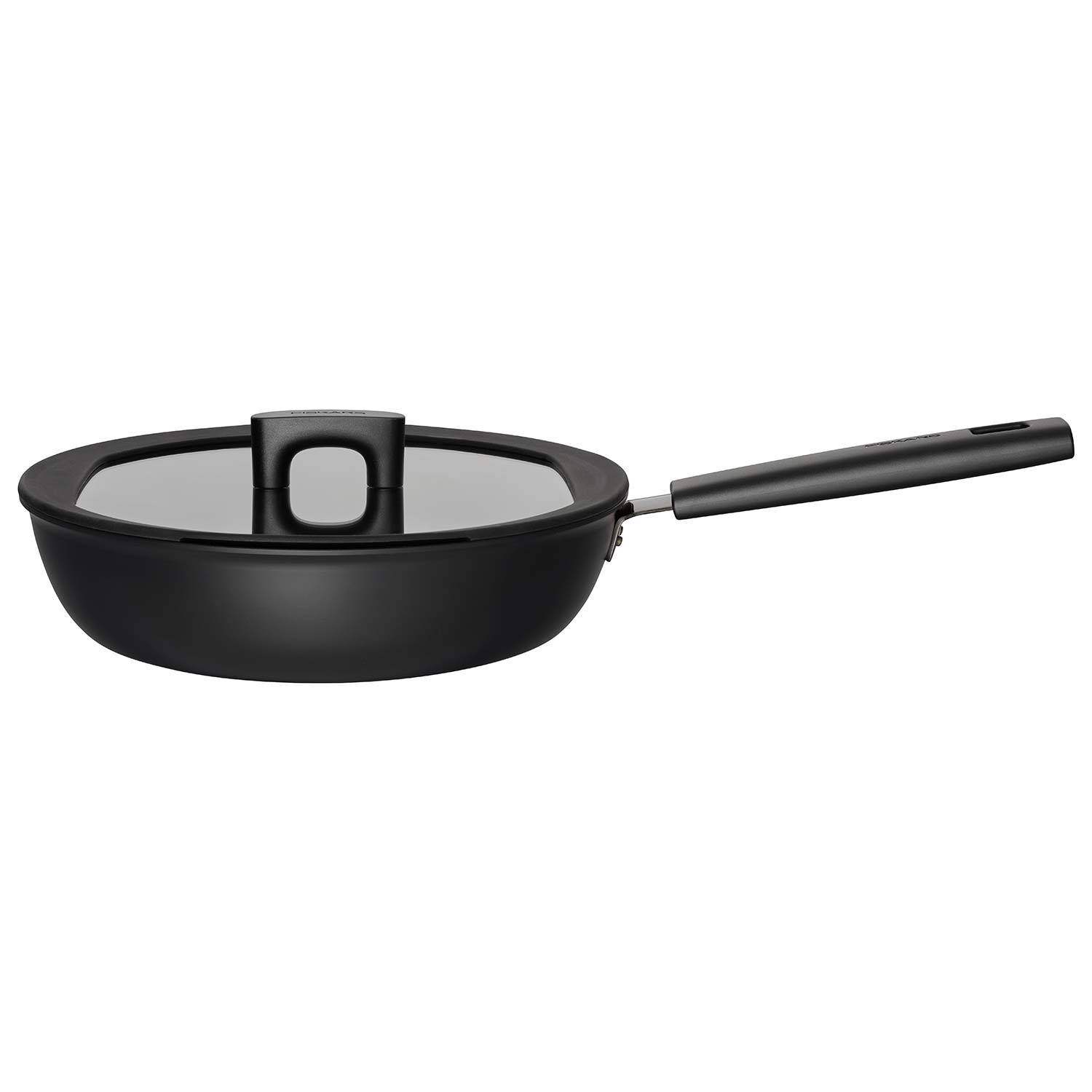 Fiskars Fiskars Hard Face Casserole with Lid Cooking Pot Cooking Pot Black 3.5 L Ø 22 cm 