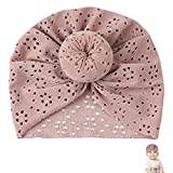 Eolaks Infant Wrap Knot - Lovely Infant Head Wrap with Hollow-carved Design,Infant Head Wraps Summer Accessories for Newborn Infant Toddlers Baby Girls Boys Kids