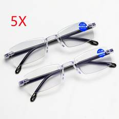 5x set reading glasses 1.0-4.0 unisex men women lightweight trendy eye glasses