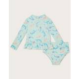 Baby Sea Creatures Two-Piece Swimsuit Blue
