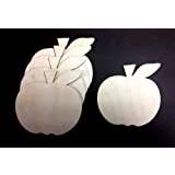Derwent Laser Crafts Apple Shaped Wooden Craft Shapes 90mm Pack of 10 shapes Decoupage