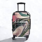 Personalised Swirl Marble Name Suitcase - 3 Piece Set: Cabin + Medium + Large