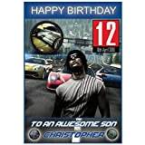 Personalised Need For Speed Game Inspired Birthday Card for Xbox Box and PS4 (PS4)