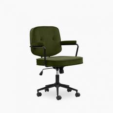 Paige Office Chair, Olive Green Sustainable Velvet