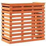 vidaXL Outdoor Bar Table in Wax Brown - 113.5x50x103 cm, Solid Pine Wood with Storage Shelf for Patio, Deck, Garden