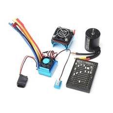 3650 Brushless Motor 3100KV with 45A Brushless ESC Heat Sink Programming Card for 1/8 1/10 RC Car RC Boat Part